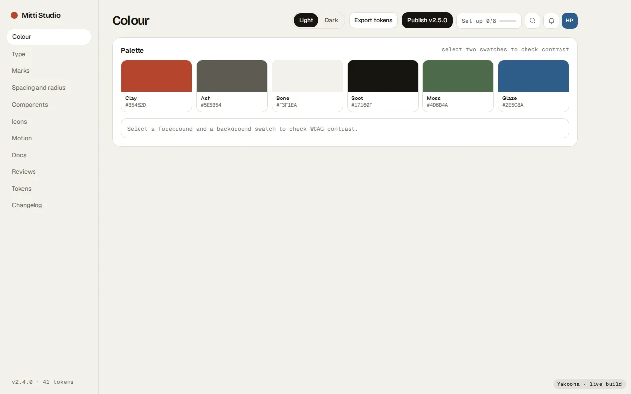 Screenshot of Mitti Studio on a desktop