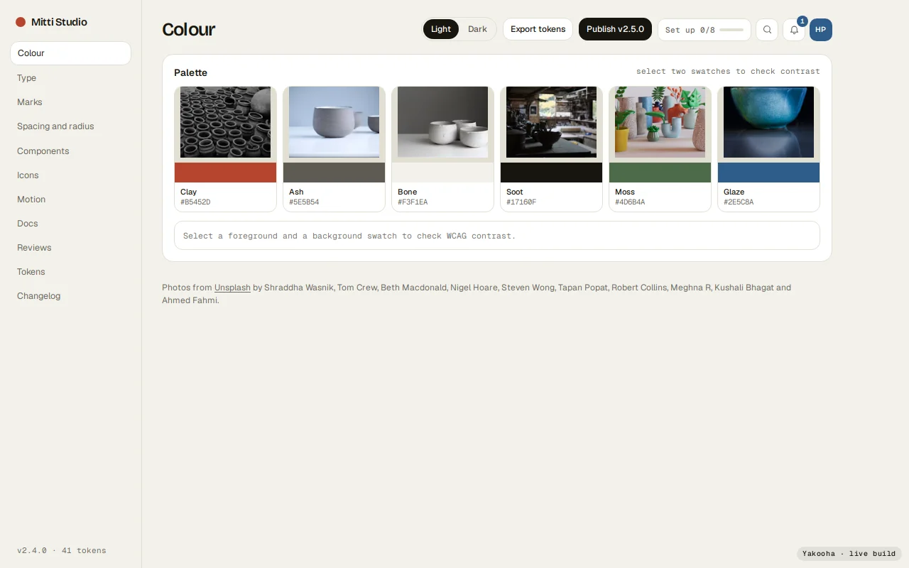 Screenshot of Mitti Studio on a desktop